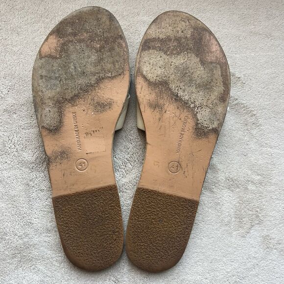 Ancient Greek Sandals Anna Cream Leather Flat Sandal Women EU 41 US 10 Casual - Picture 14 of 16
